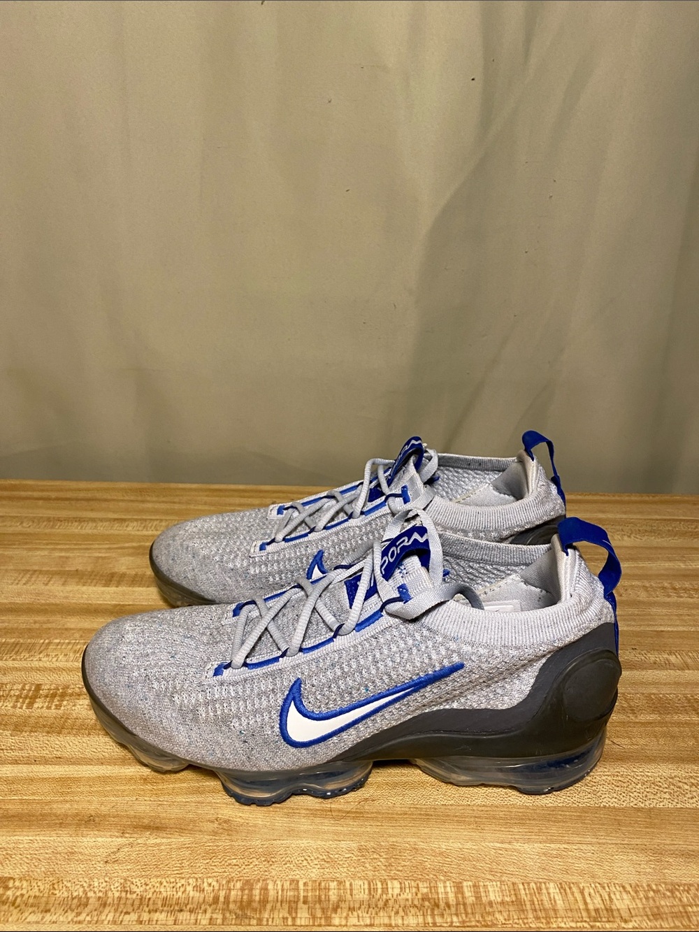 Nike VaporMax 2021 Flyknit Running Pure Platinum Summit White Shoes Men size 6.5
